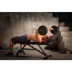 Iron Gym Halterschijven Set  - 2 x 10 kg - 25 mm - Zwart - In gebruik