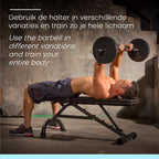 Iron Gym Verstelbare Curlstang Set - 23 kg - Zwart - Afbeelding 5