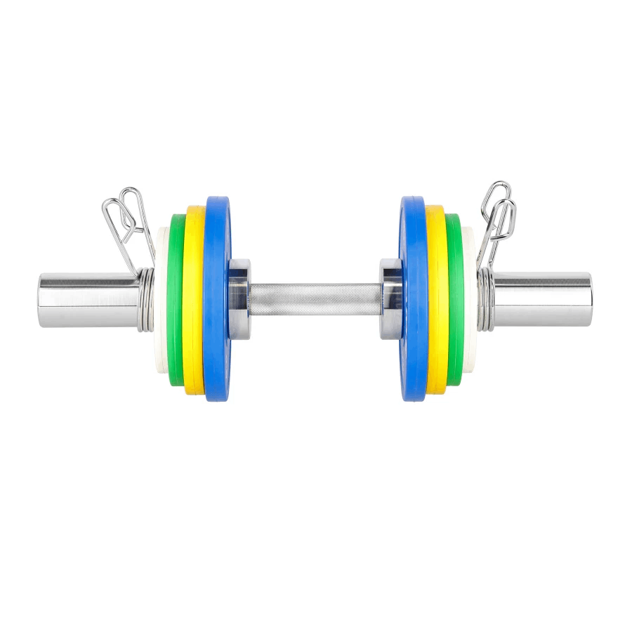 HMS Olympische Dumbbellstang met Veerclipsluiters - 50 mm - 50 cm - Afbeelding 10