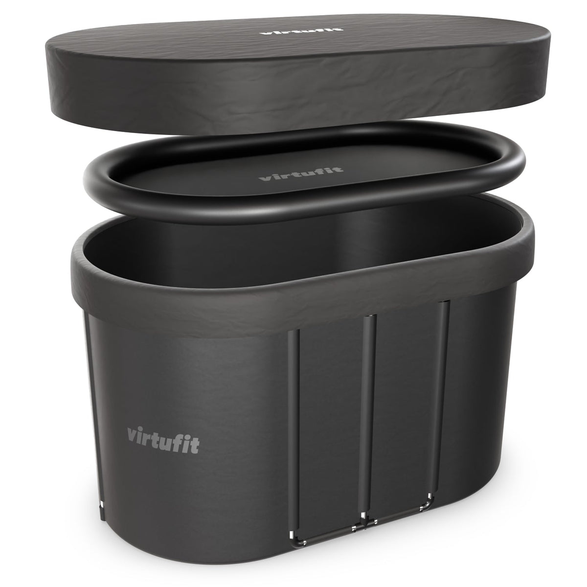 VirtuFit IJsbad Ovaal - Antraciet - 500 Liter - Inclusief accessoires - Afbeelding 8