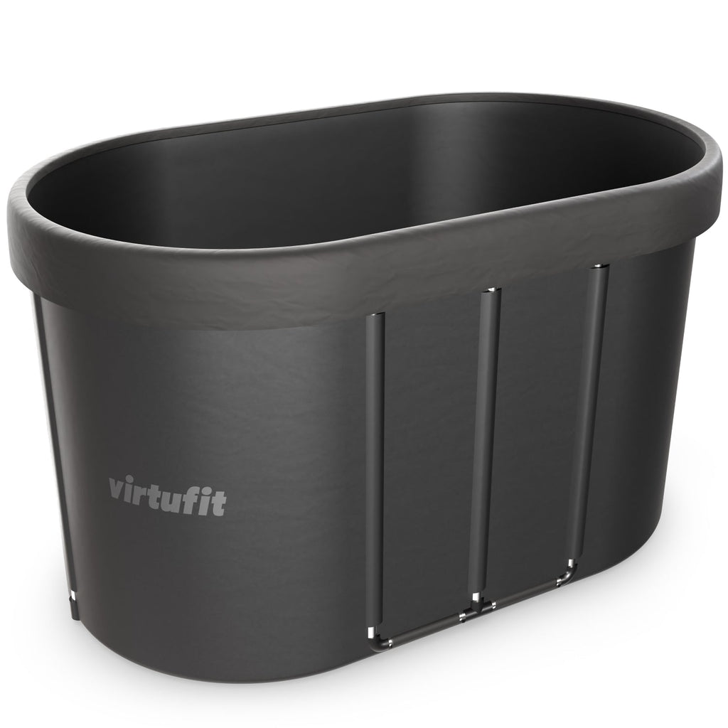 VirtuFit Eisbad Ovale - Anthrazit - 500 Liter - Inklusive Zubehör - Tweedekans