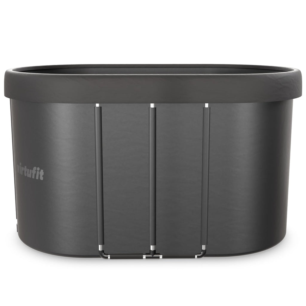 VirtuFit Eisbad Ovale - Anthrazit - 500 Liter - Inklusive Zubehör - Tweedekans
