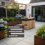 VirtuFit IJsbad Ovaal - Wood Look - 500 Liter - Inclusief accessoires - Afbeelding 5
