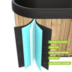 VirtuFit IJsbad Ovaal - Wood Look - 500 Liter - Inclusief accessoires - Afbeelding 6