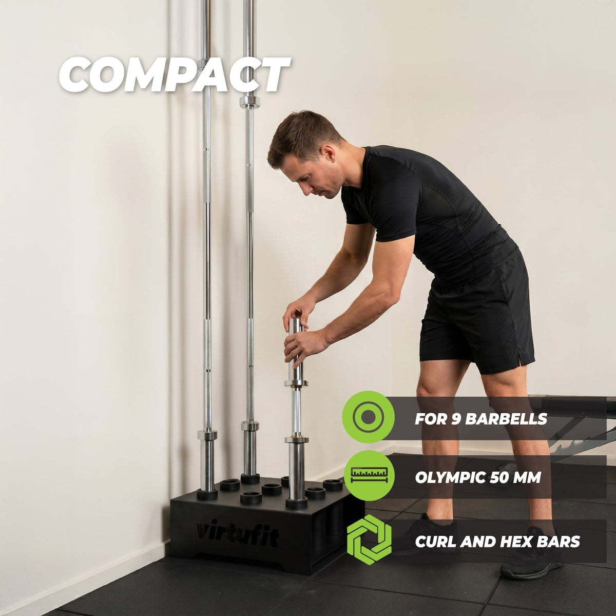 VirtuFit Olympische Hantelscheibenhalter - Hantelhalterung - Zweite Chance