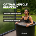 VirtuFit IJsbad XXL - 375 Liter - Antraciet - Inclusief accessoires - In gebruik
