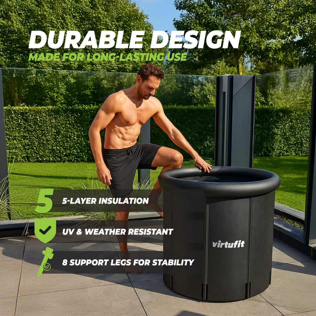 VirtuFit IJsbad XXL - 375 Liter - Antraciet - Inclusief accessoires - Afbeelding 5