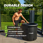 VirtuFit IJsbad XXL - 375 Liter - Antraciet - Inclusief accessoires - Afbeelding 5