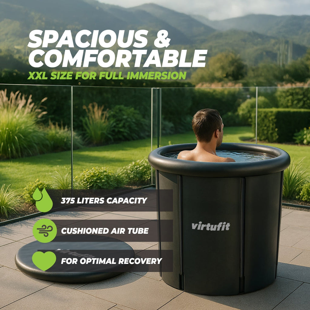 VirtuFit IJsbad XXL - 375 Liter - Antraciet - Inclusief accessoires - Afbeelding 6