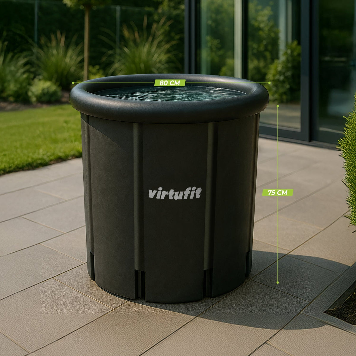 VirtuFit IJsbad XXL - 375 Liter - Antraciet - Inclusief accessoires - Afbeelding 8
