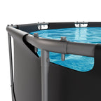 VirtuFit Rond Zwembad - Ø366 x 100 cm - Antraciet - Inclusief Filterpomp - Afbeelding 7