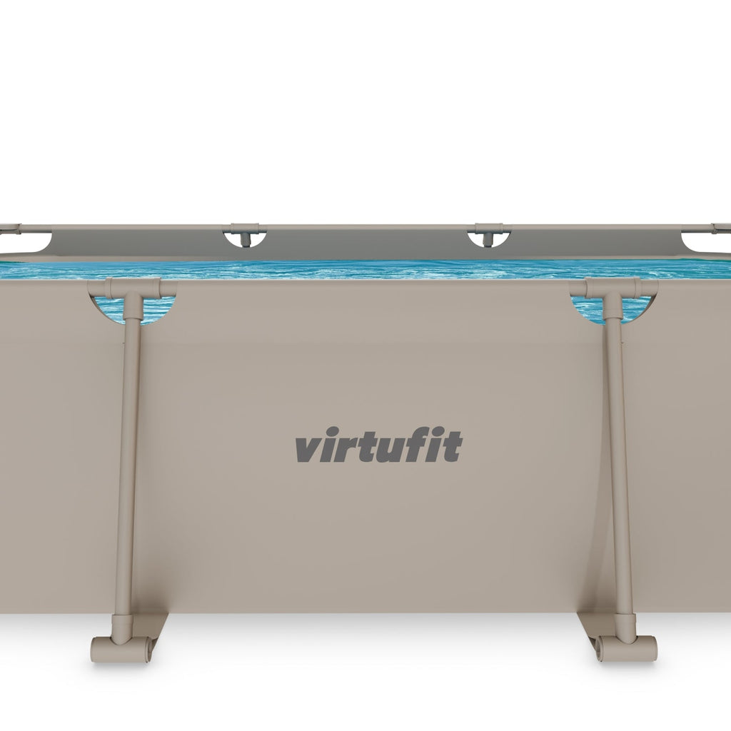 VirtuFit Rechthoekig Zwembad - 300 x 210 x 66 cm - Beige - Afbeelding 11