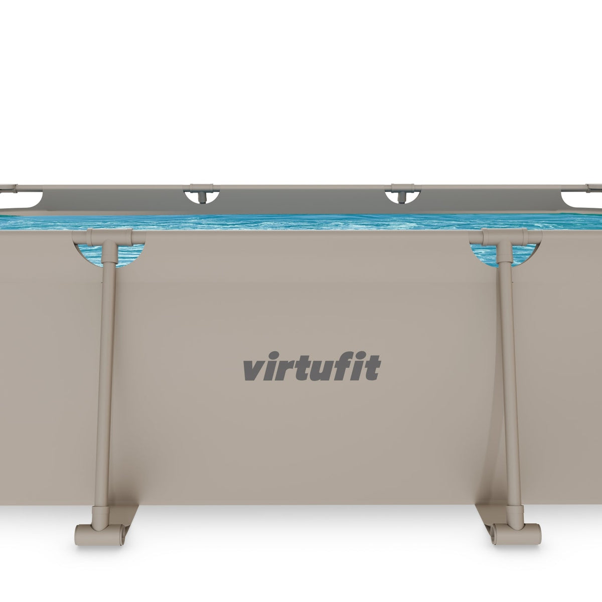 VirtuFit Rechthoekig Zwembad - 300 x 210 x 66 cm - Beige - Afbeelding 11