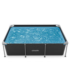 VirtuFit Rechthoekig Zwembad - 260 x 180 x 66 cm - Antraciet - Afbeelding 10