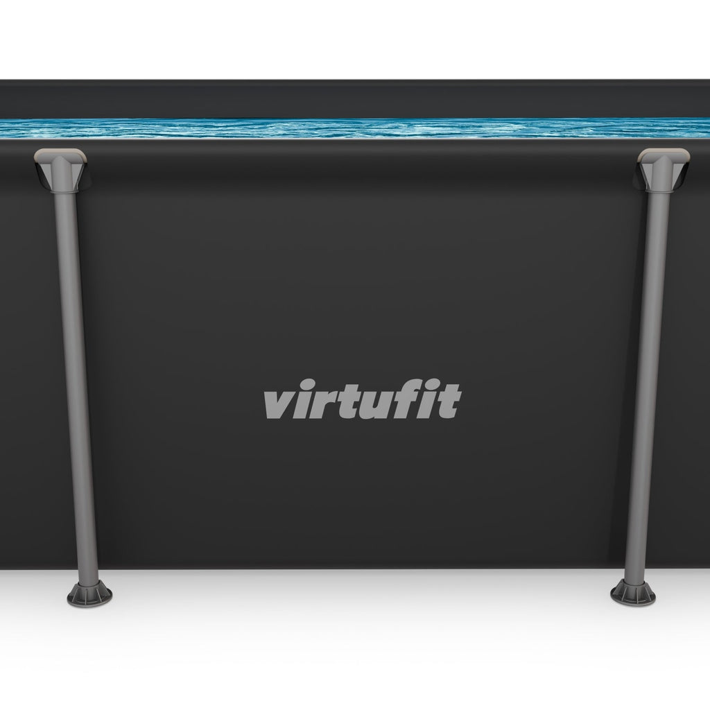 VirtuFit Rechthoekig Zwembad - 260 x 180 x 66 cm - Antraciet - Afbeelding 11