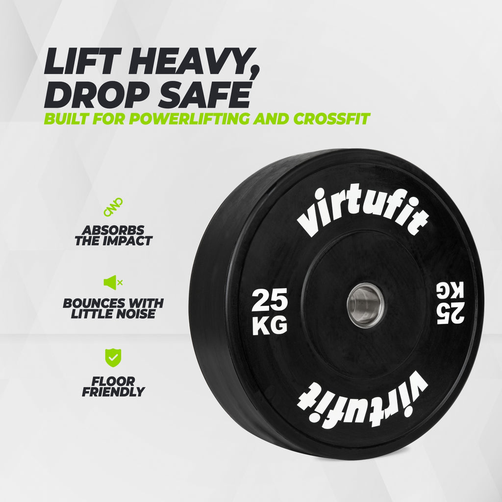 VirtuFit Bumper Plate - Olympische Hantelscheibe aus Gummi - 50 mm - 25 kg