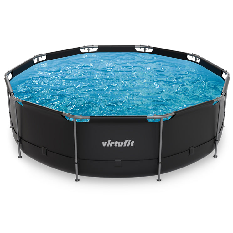 VirtuFit Rond Zwembad - Ø366 x 100 cm - Antraciet - Afbeelding 10
