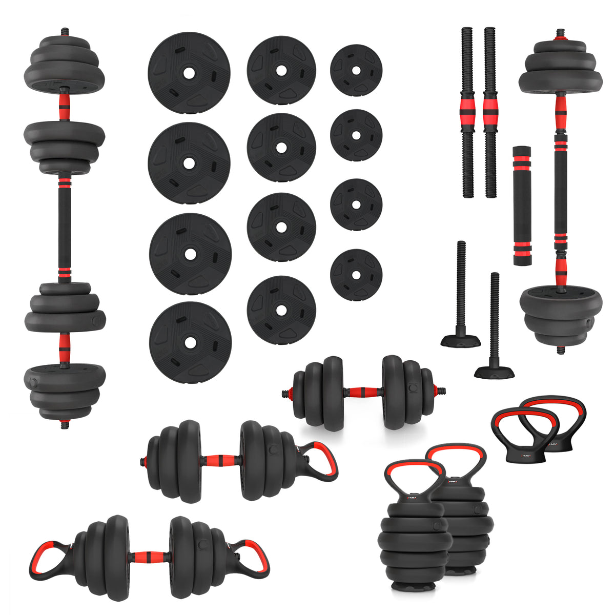 HMS 6-in-1 Krafttrainings-Set - 20 kg - Zweite Chance