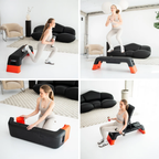 HMS Fitness Verstelbare Fitness Step Pro - Aerobic Stepper - Zwart/Oranje - Afbeelding 6
