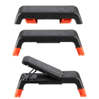 HMS Fitness Verstelbare Fitness Step Pro - Aerobic Stepper - Zwart/Oranje - Afbeelding 9