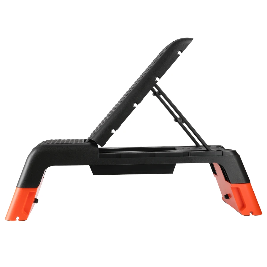 HMS Fitness Verstelbare Fitness Step Pro - Aerobic Stepper - Zwart/Oranje - Afbeelding 10