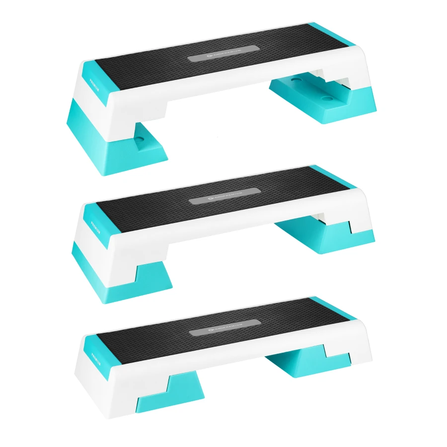 HMS Fitness Premium Aerobic Step - Wit/Blauw - Afbeelding 6