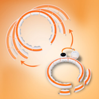 HMS Hoelahoep - Magneten, Gewicht & Teller - Wit/Oranje - Afbeelding 6