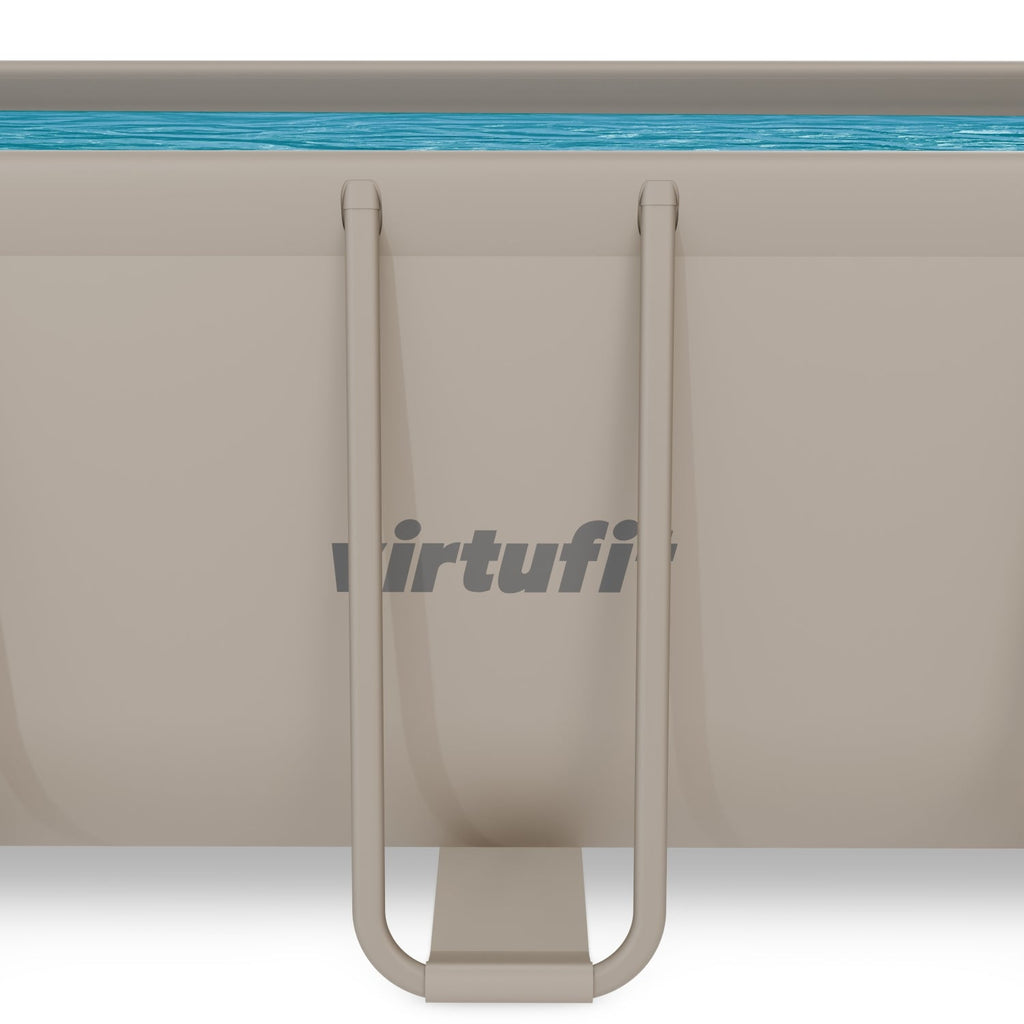VirtuFit Rechthoekig Zwembad 400 x 200 x 122 cm - Beige - Inclusief Filterpomp - Afbeelding 10