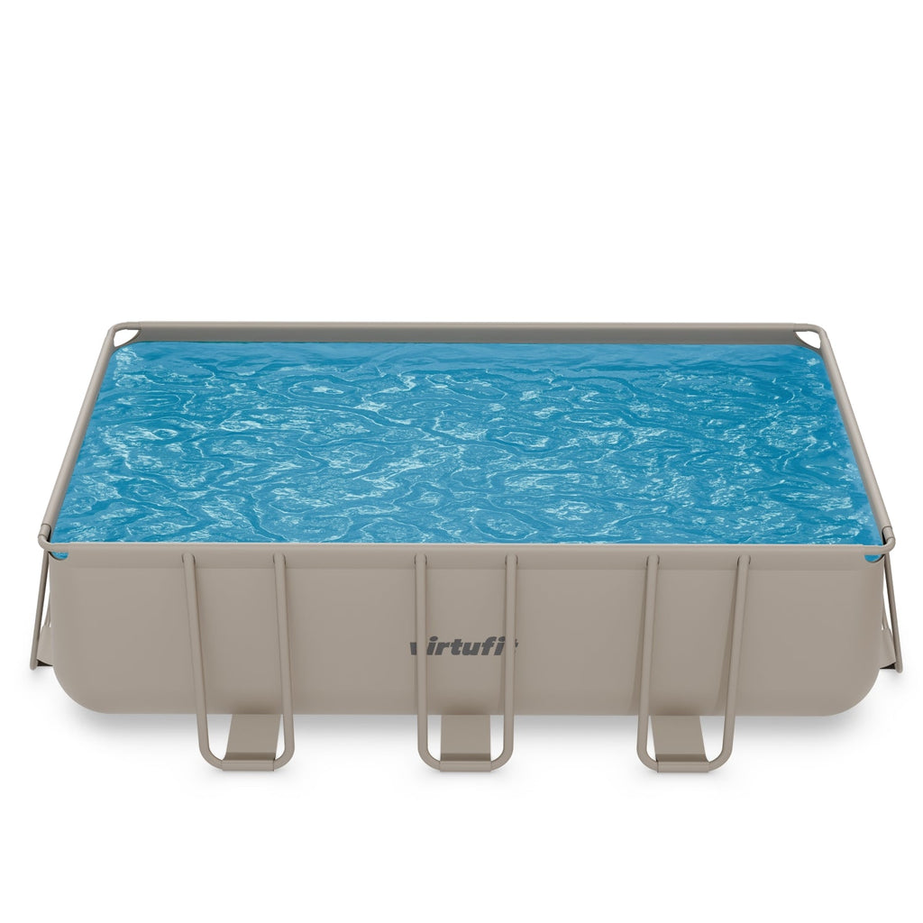 VirtuFit Rechthoekig Zwembad 400 x 200 x 122 cm - Beige - Inclusief Filterpomp - Afbeelding 11