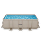 VirtuFit Rechthoekig Zwembad 400 x 200 x 122 cm - Beige - Inclusief Filterpomp - Afbeelding 12