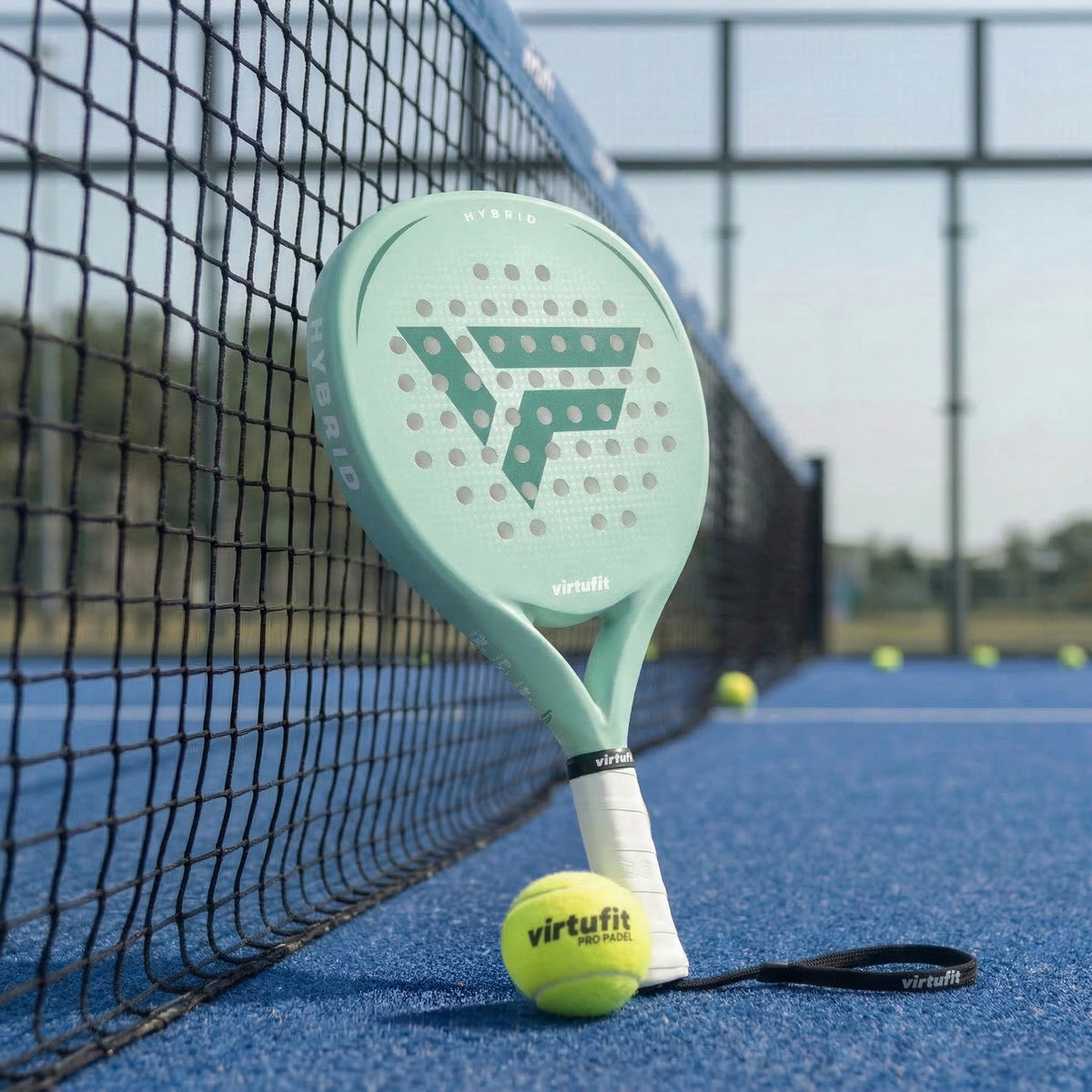 VirtuFit Hybrid Padel Set - Mint Green - Afbeelding 9