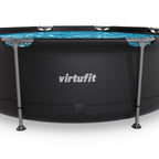 VirtuFit Rond Zwembad - Ø244 x 76 cm - Antraciet - Inclusief Filterpomp - Afbeelding 10