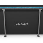 VirtuFit Rechthoekig Zwembad - 260 x 180 x 66 cm - Antraciet - Inclusief Filterpomp - Afbeelding 8
