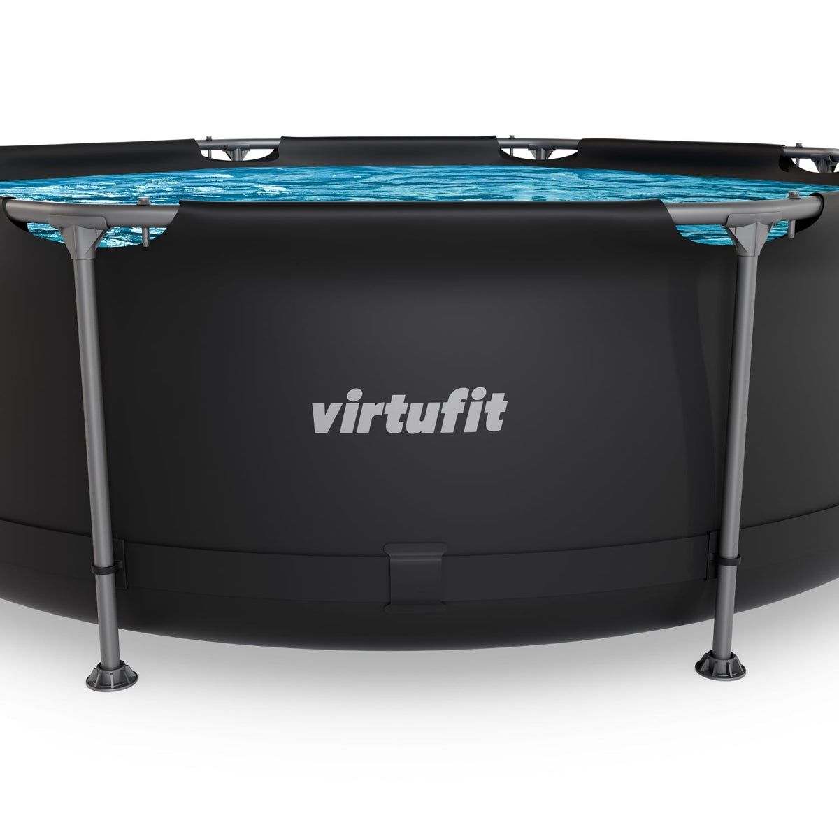 VirtuFit Rond Zwembad - Ø244 x 76 cm - Antraciet - Afbeelding 9