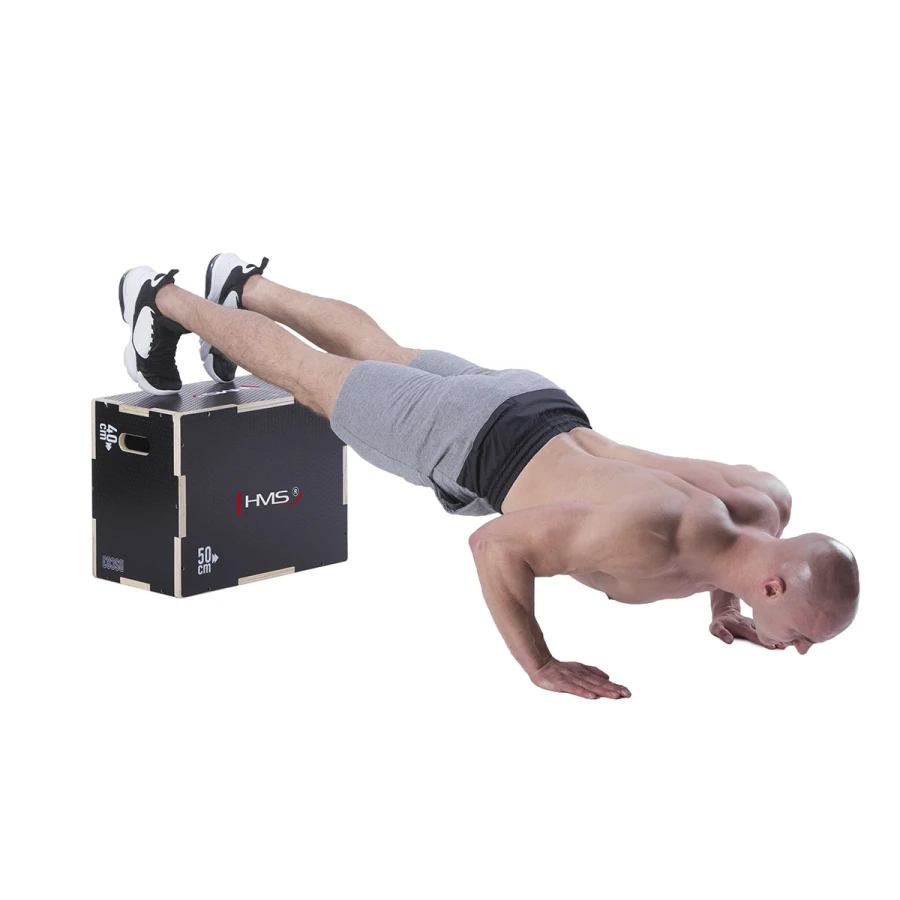 HMS Fitness Plyobox Hout - 50 x 40 x 30 cm - Zwart - Afbeelding 6
