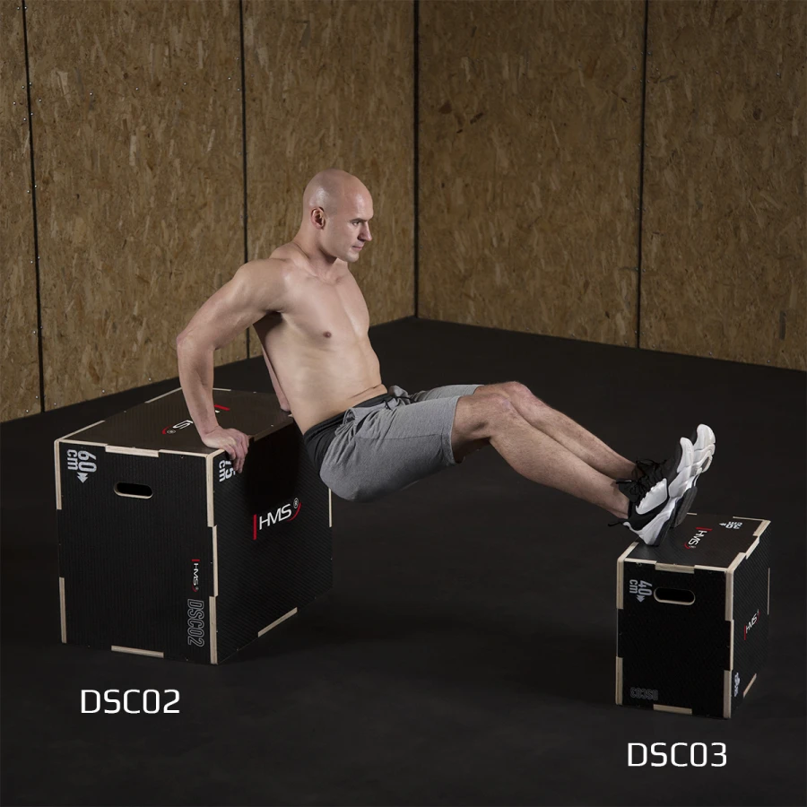 HMS Fitness Plyobox Hout - 50 x 40 x 30 cm - Zwart - Afbeelding 7