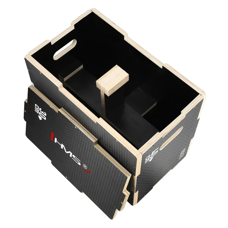 HMS Fitness Plyobox Hout - 50 x 40 x 30 cm - Zwart - Afbeelding 11
