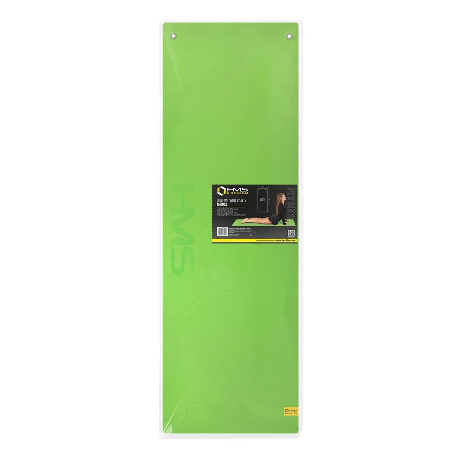 HMS Fitness Mat - Groen/Zwart - 15 mm - In gebruik