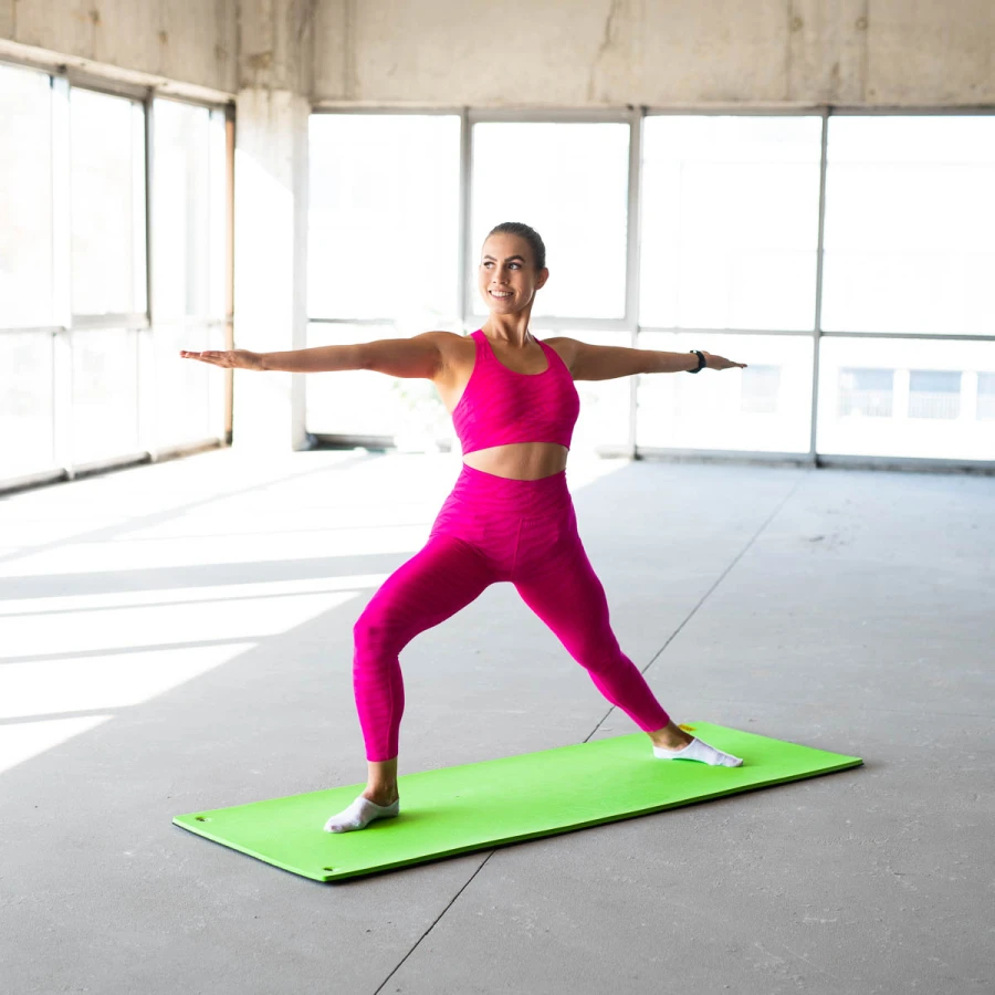 HMS Fitness Mat - Groen/Zwart - 15 mm - Afbeelding 5