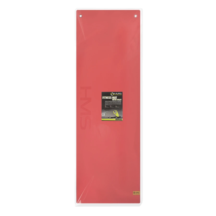 HMS Fitness Mat - Rood/Zwart - 15 mm - In gebruik