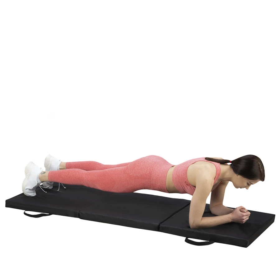 HMS Premium Opvouwbare Fitness Mat - Zwart - Afbeelding 6