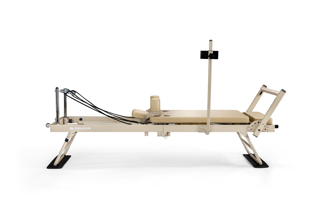 Mewave Pilates Reformer Pro Complete Set - Beige - In gebruik
