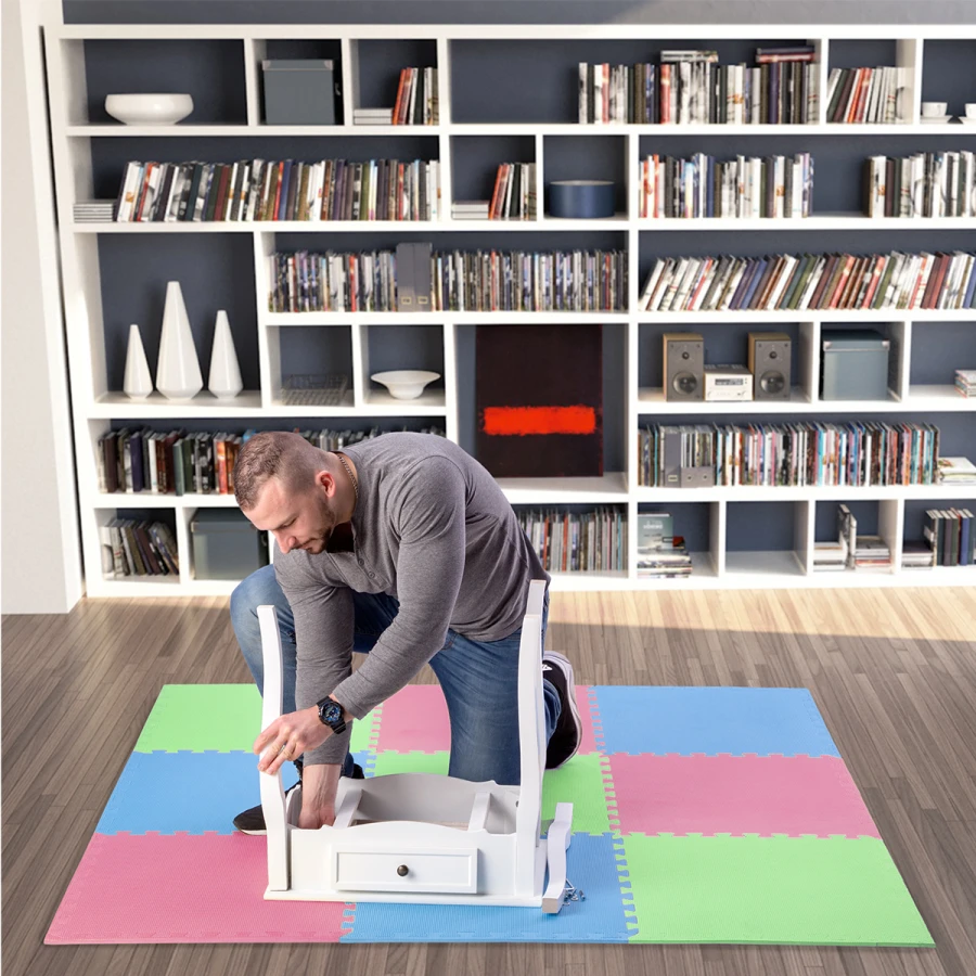 One Fitness Puzzelmat - Set van 9 - 10 mm - Multi - Afbeelding 5