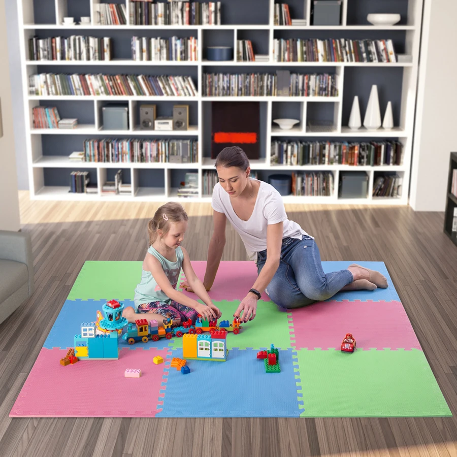 One Fitness Puzzelmat - Set van 9 - 10 mm - Multi - Afbeelding 7
