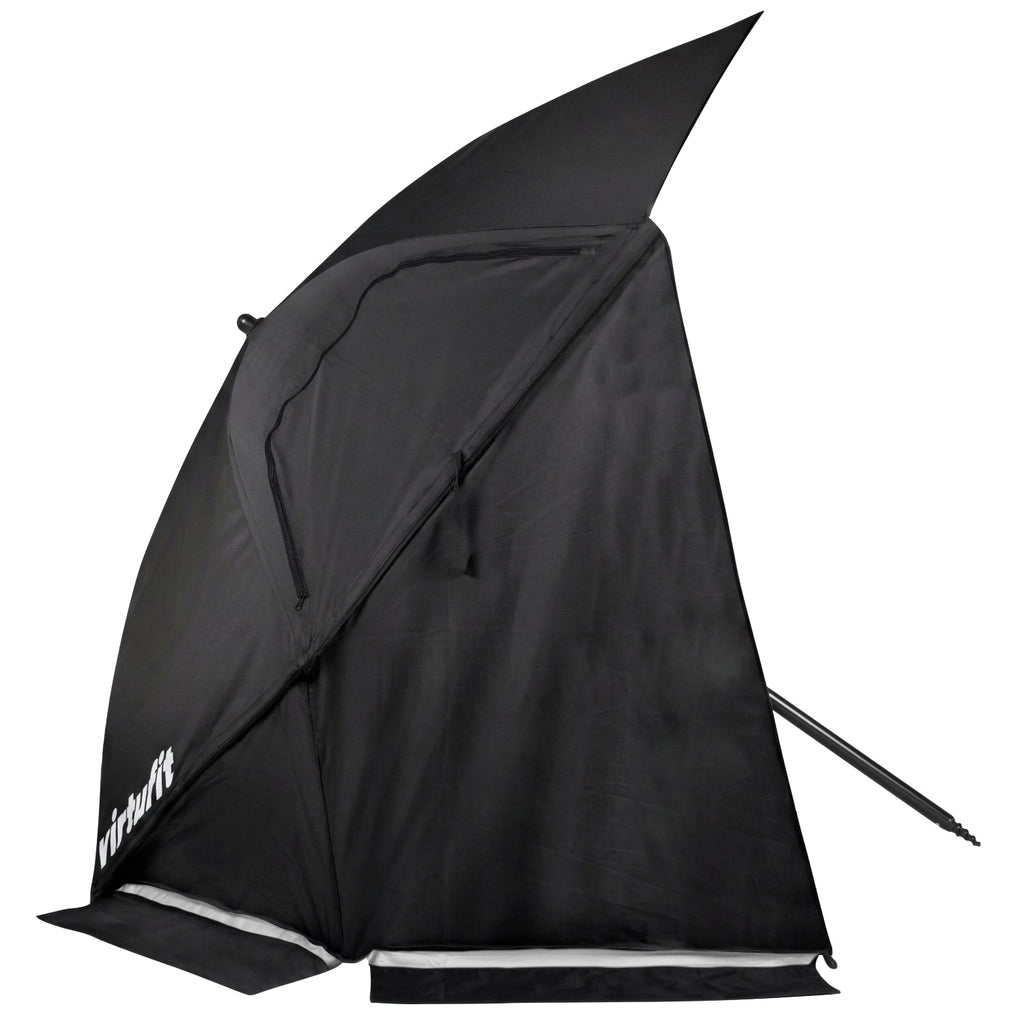 VirtuFit Strandparasol Premium - Windscherm - Strandtent - 200 cm - Zwart - Afbeelding 5