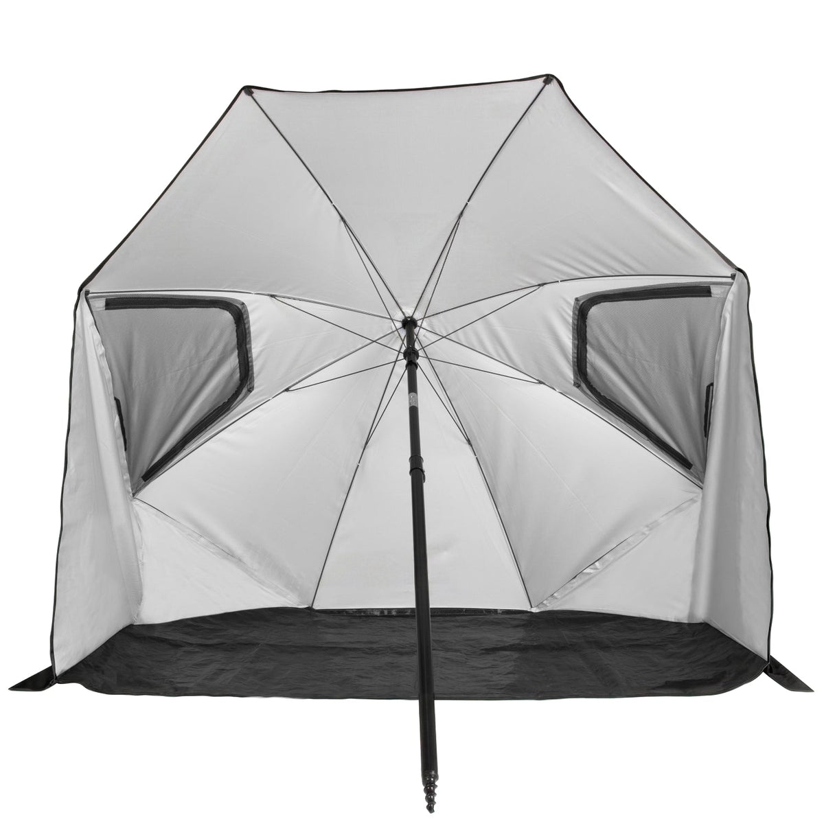 VirtuFit Strandparasol Premium - Windscherm - Strandtent - 200 cm - Zwart - Afbeelding 6