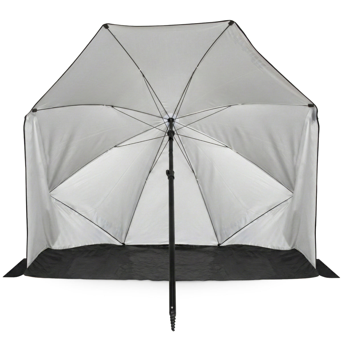 VirtuFit Strandparasol - Windscherm - Strandtent - 160 cm - Zwart - Afbeelding 6