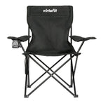 VirtuFit Opvouwbare Camping Stoel - Strandstoel - Zwart - Afbeelding 7