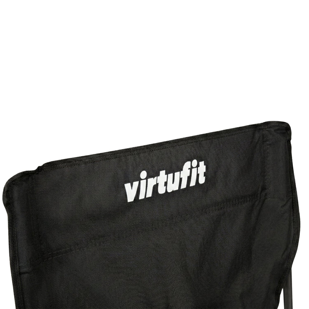 VirtuFit Opvouwbare Camping Stoel - Strandstoel - Zwart - Afbeelding 8