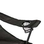 VirtuFit Campingstoel opvouwbaar met voetsteun - Strandstoel - Zwart - Afbeelding 6